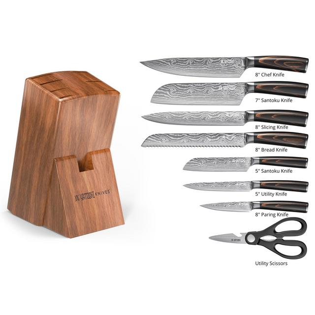 Professional Kitchen Knife Block Set