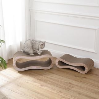 Suvi Infinity 2-in-1 Lounge Bed Cat Scratcher with Catnip