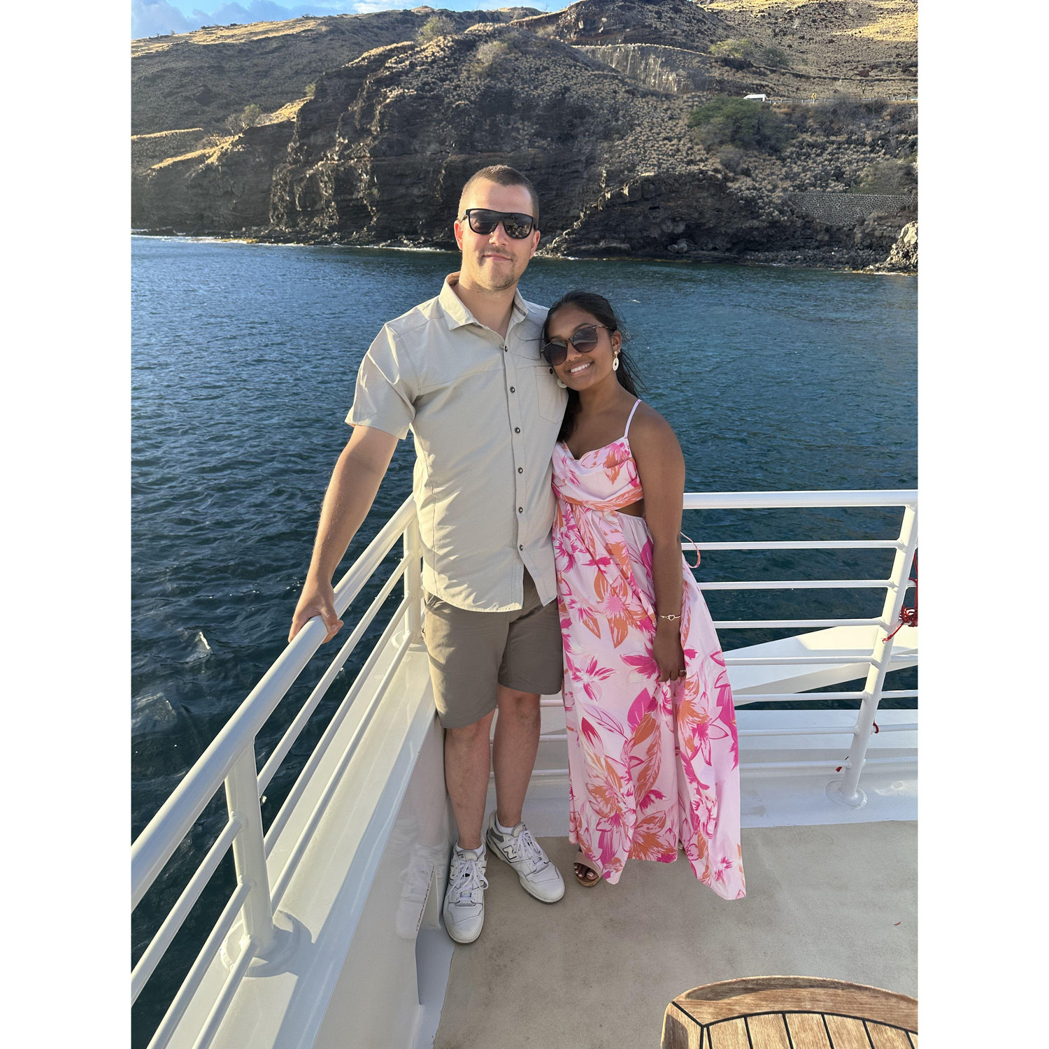 2025 - On a fancy dinner cruise in Hawaii!