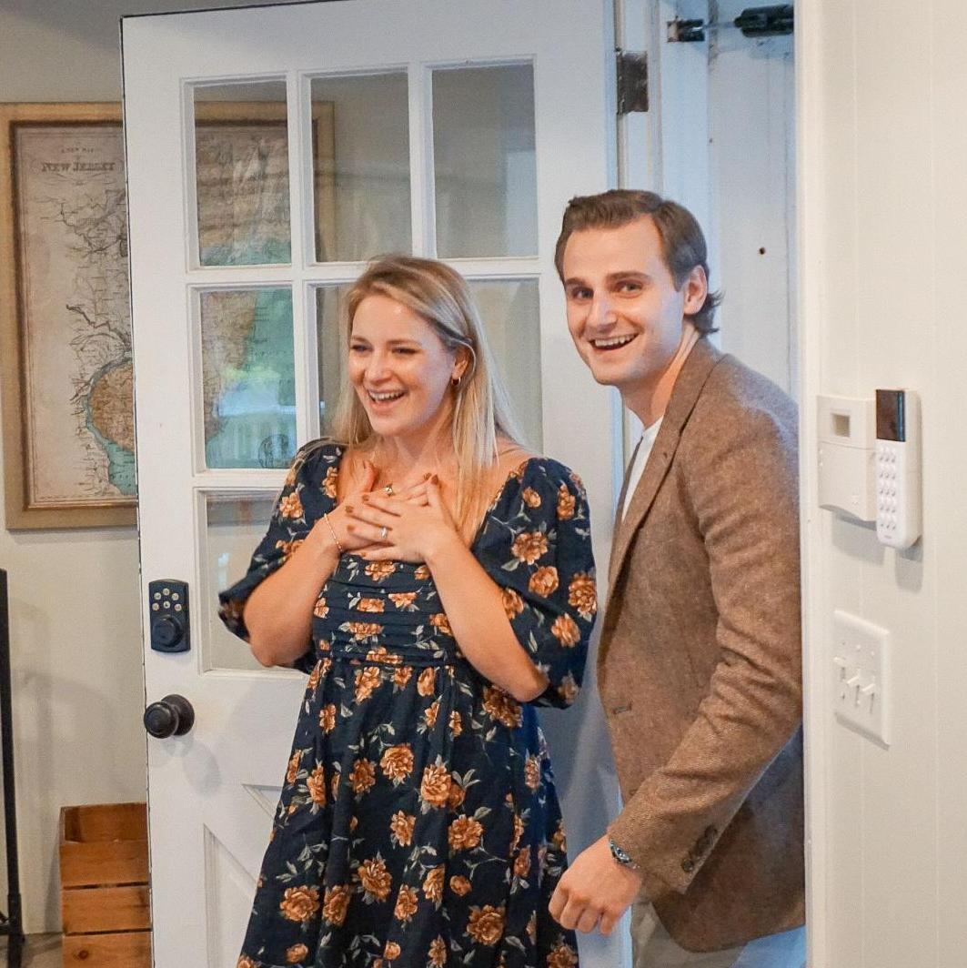 Chris pulled off a really sweet surprise and had all of our family waiting for us afterwards.