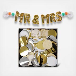 Mr. and Mrs. Balloon and Confetti Duo