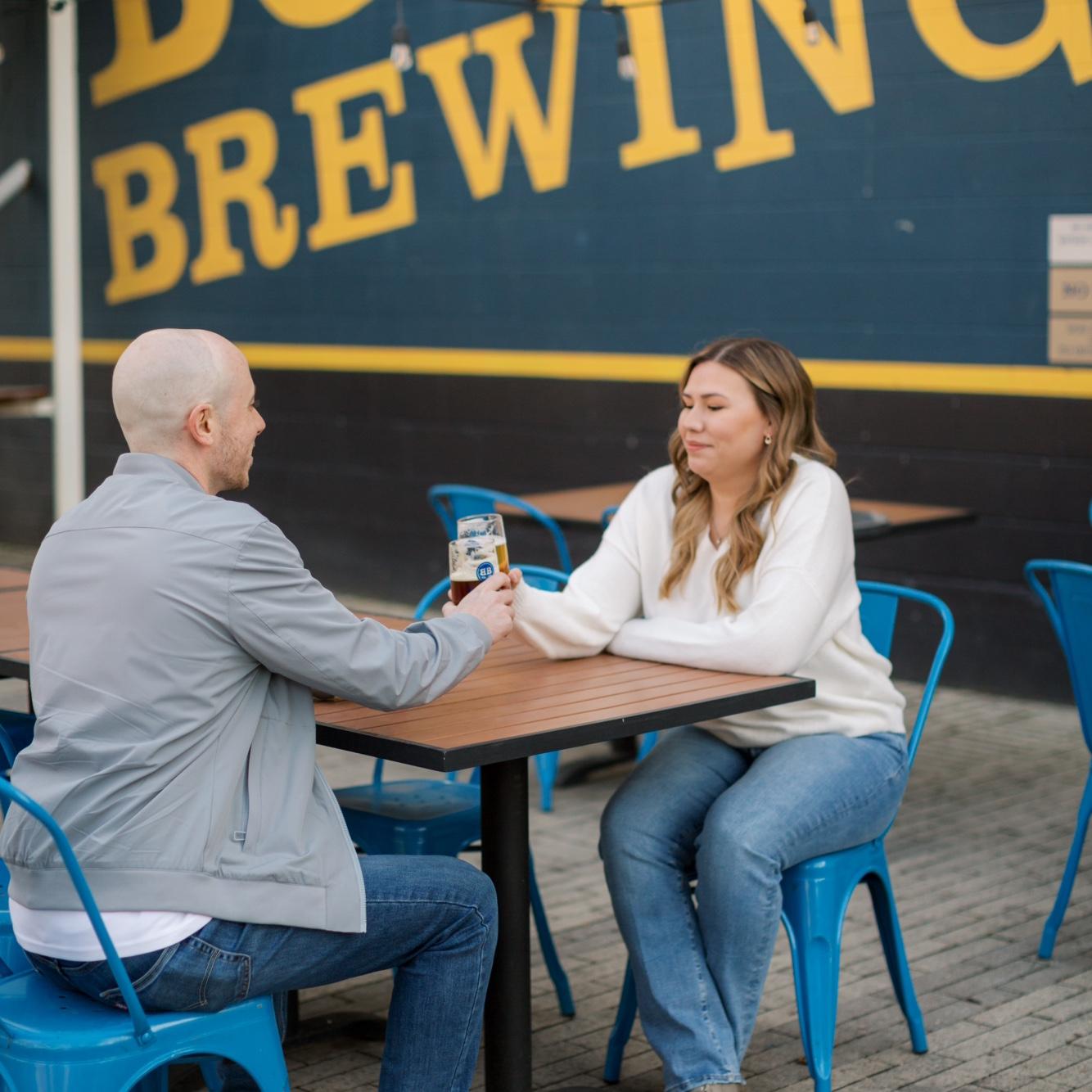 We had our first date at Boise Brewing!