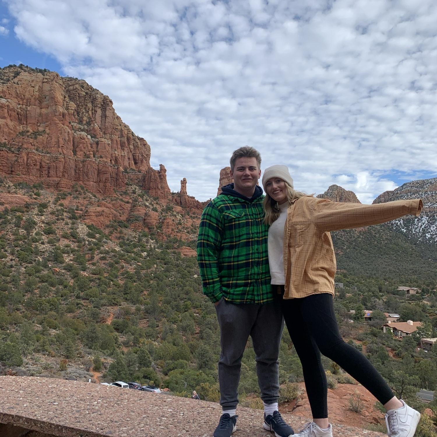 Taylor visits Becca in AZ.