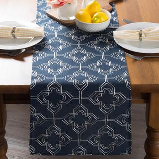 Embroidered Lattice Table Runner