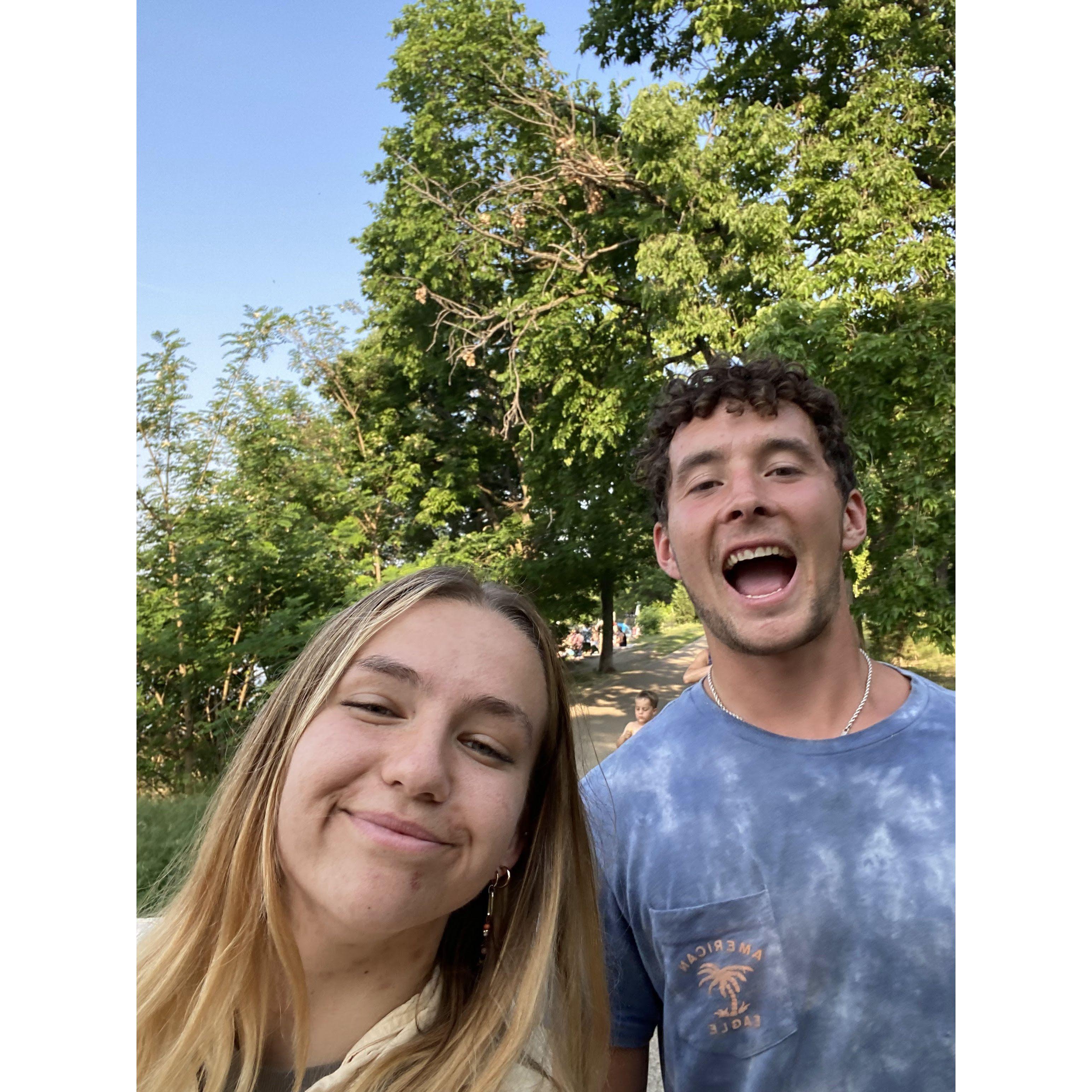 Our first date:)