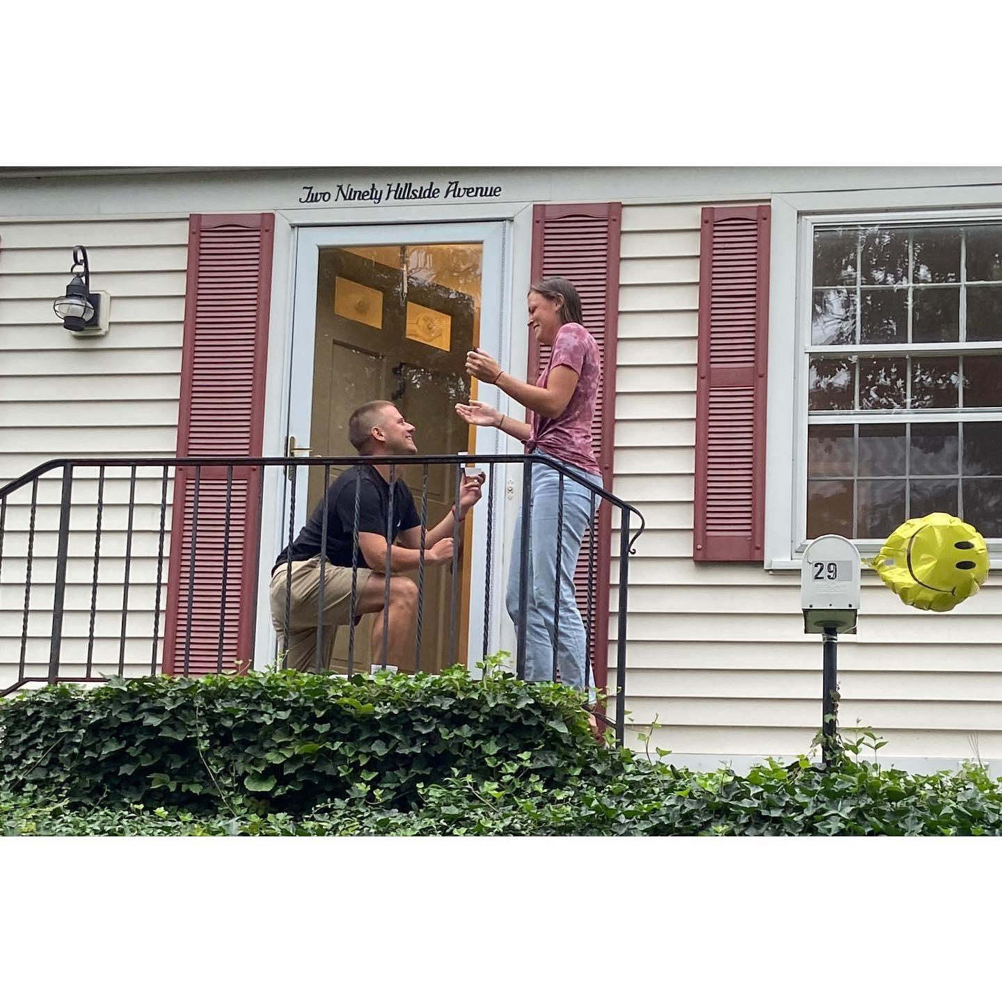 9.2.2022. We moved into our house the day before on 9.1.2022. My family had come over to see our new house and Jesson had a surprise at the end of the tour!