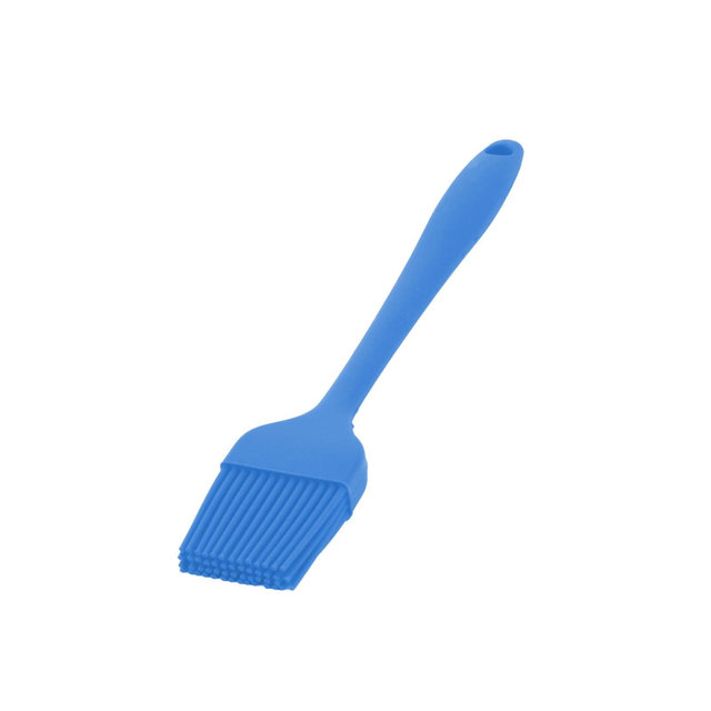 Unique Bargains Silicone Family Baking Tool Cream Cookie Butter Pastry Brush Blue