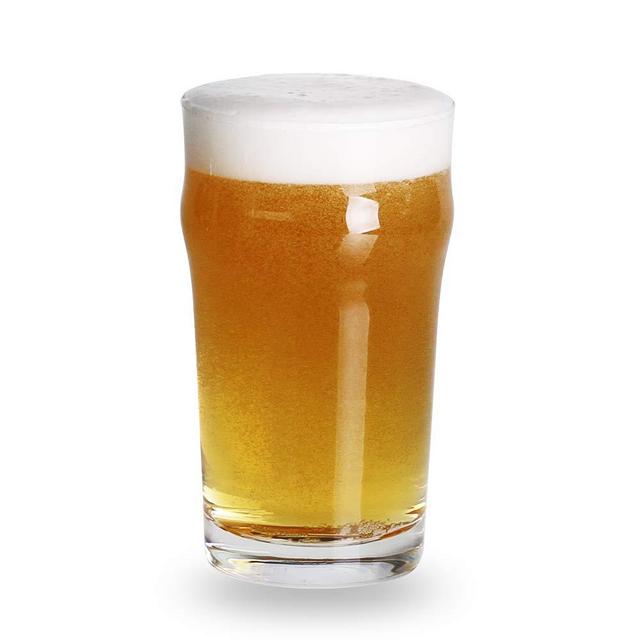 Pint Glasses,16oz British Glasses,Classics Craft Pint Drinking Glasses Sets,Prime Glass Tumbler Set of 4,Unique Design Beer Drinking Glasses Easy Stacking in The Cupboard