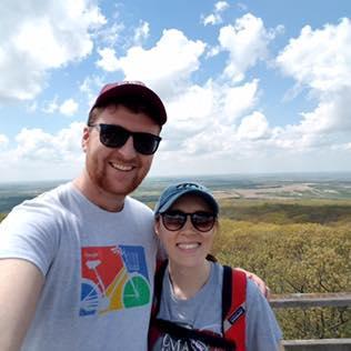 Blue Mound State Park 2017. This is the tallest point in Southern WI. We still had to climb up 4 flights of stairs to get a view.