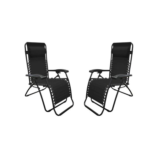 Caravan Global 2 Piece Infinity Zero Gravity Chair - Black