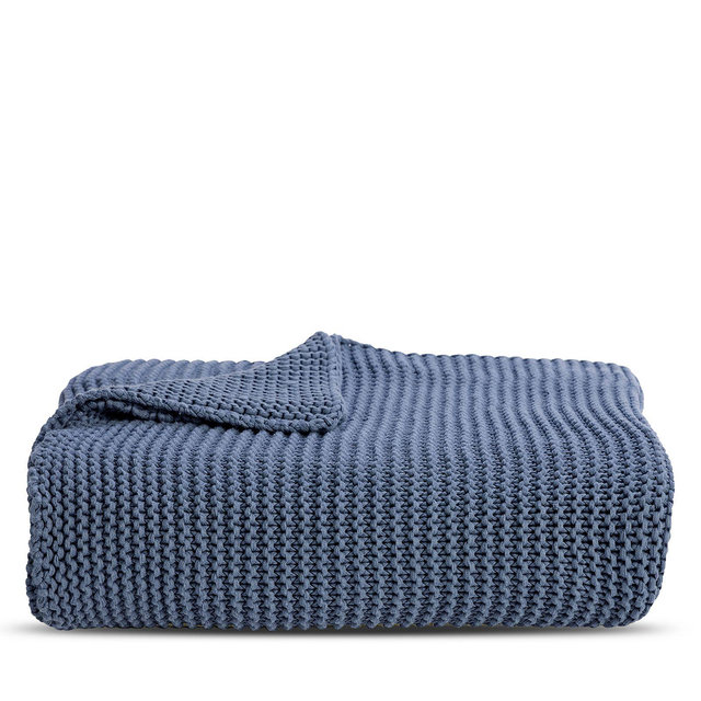 Christy Oslo Chunky Knit Cotton Throw