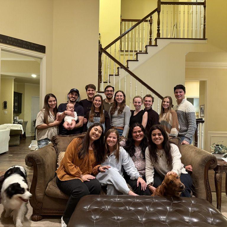 Lauren's women's group + the boys!