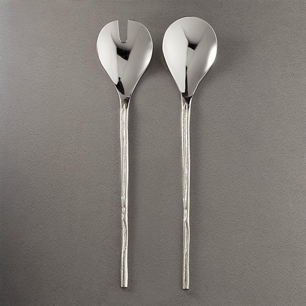 Chai Silver Salad Servers Set of 2