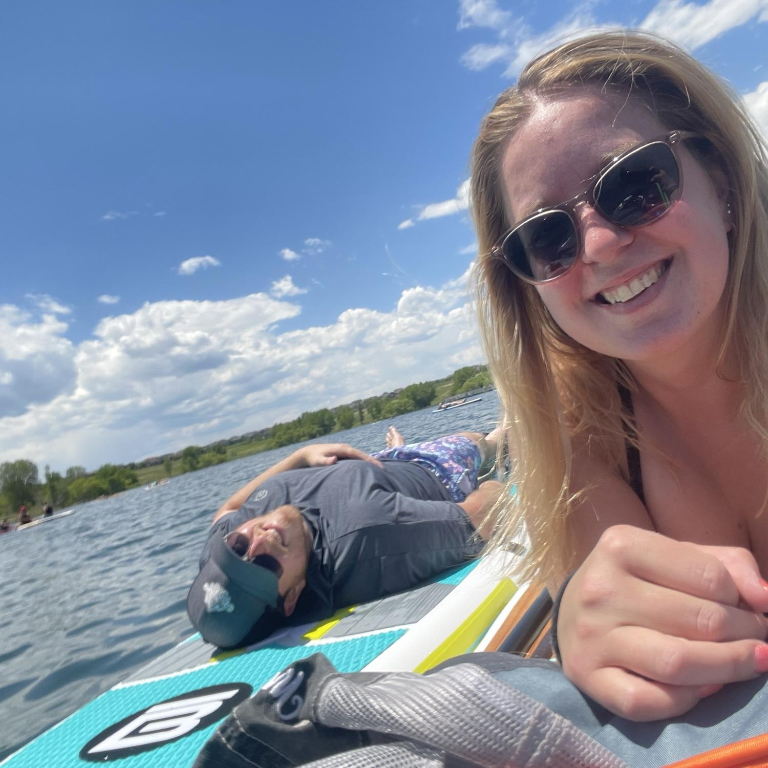 Paddle boarding at reservoir  2023