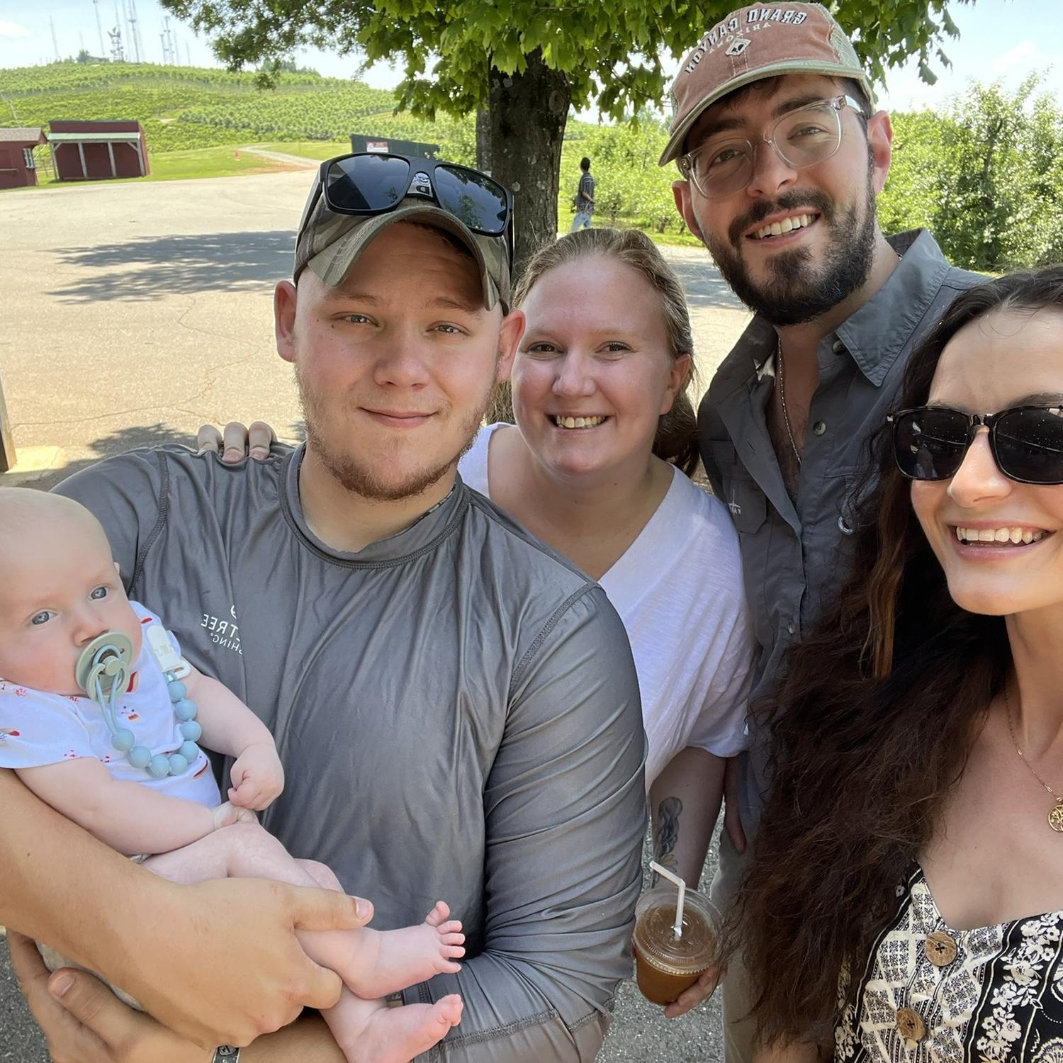 Visits with my brother Nathan, his sweet wife Jasmine, and my new baby nephew Rhett 🥹