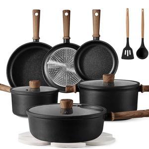 CAROTE Nonstick Pots and Pans,Cookware Set 16pcs Kitchen Cooking Sets, Pot and Pan Non Stick w/Frying pan