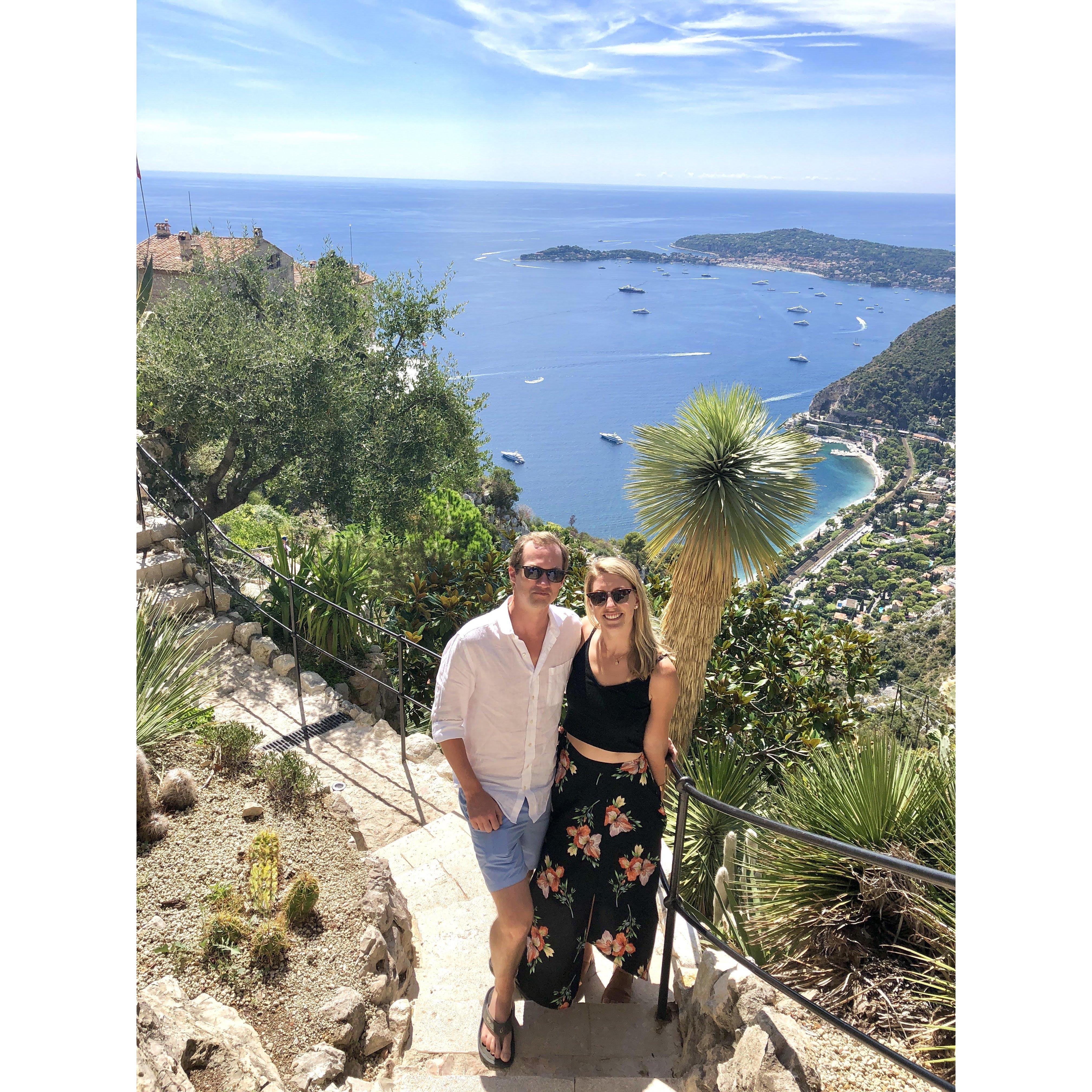 Visiting Austin's godparents, Anita and Lee, in the South of France. August 2018