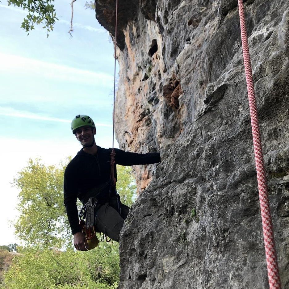 ...and more photos just hanging out!
(On Carnival at our local crag, Reimers Ranch in Austin)