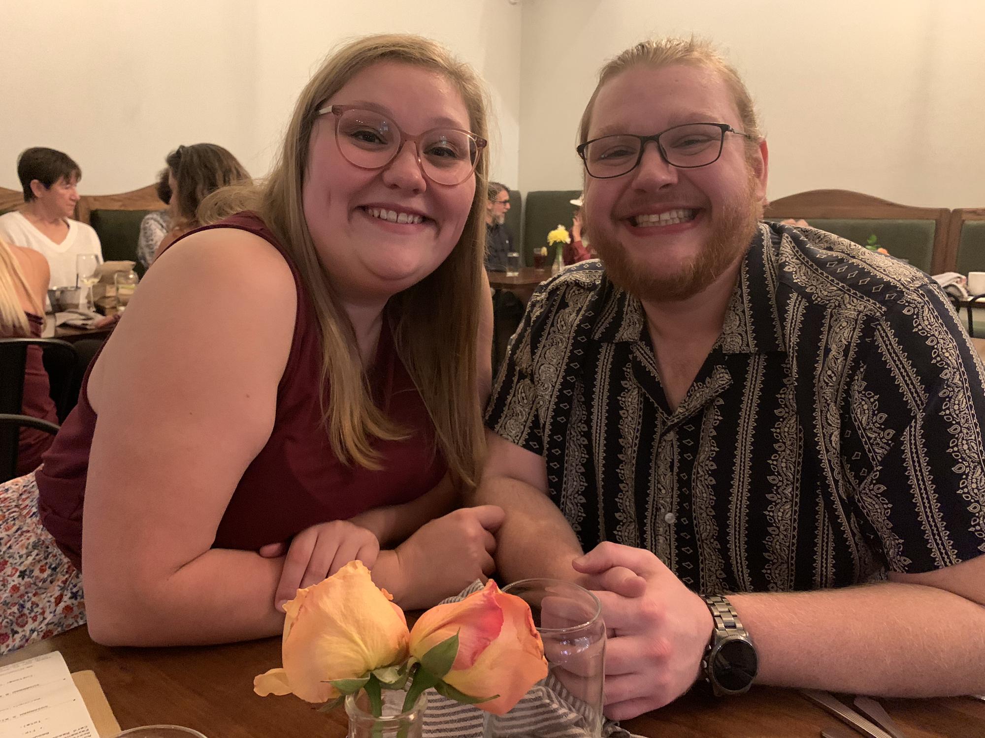October 16, 2022 — Reid’s birthday dinner at Reids Apothecary in Downtown Brunswick.