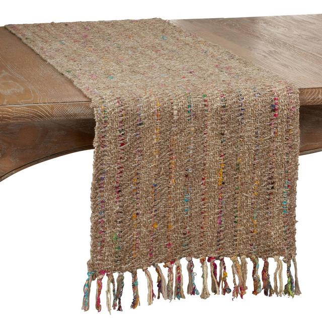 72" x 16" Cotton Thin Stripe Table Runner - Saro Lifestyle