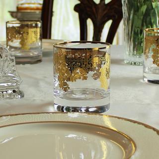 Etched Double Old Fashion, Set of 6