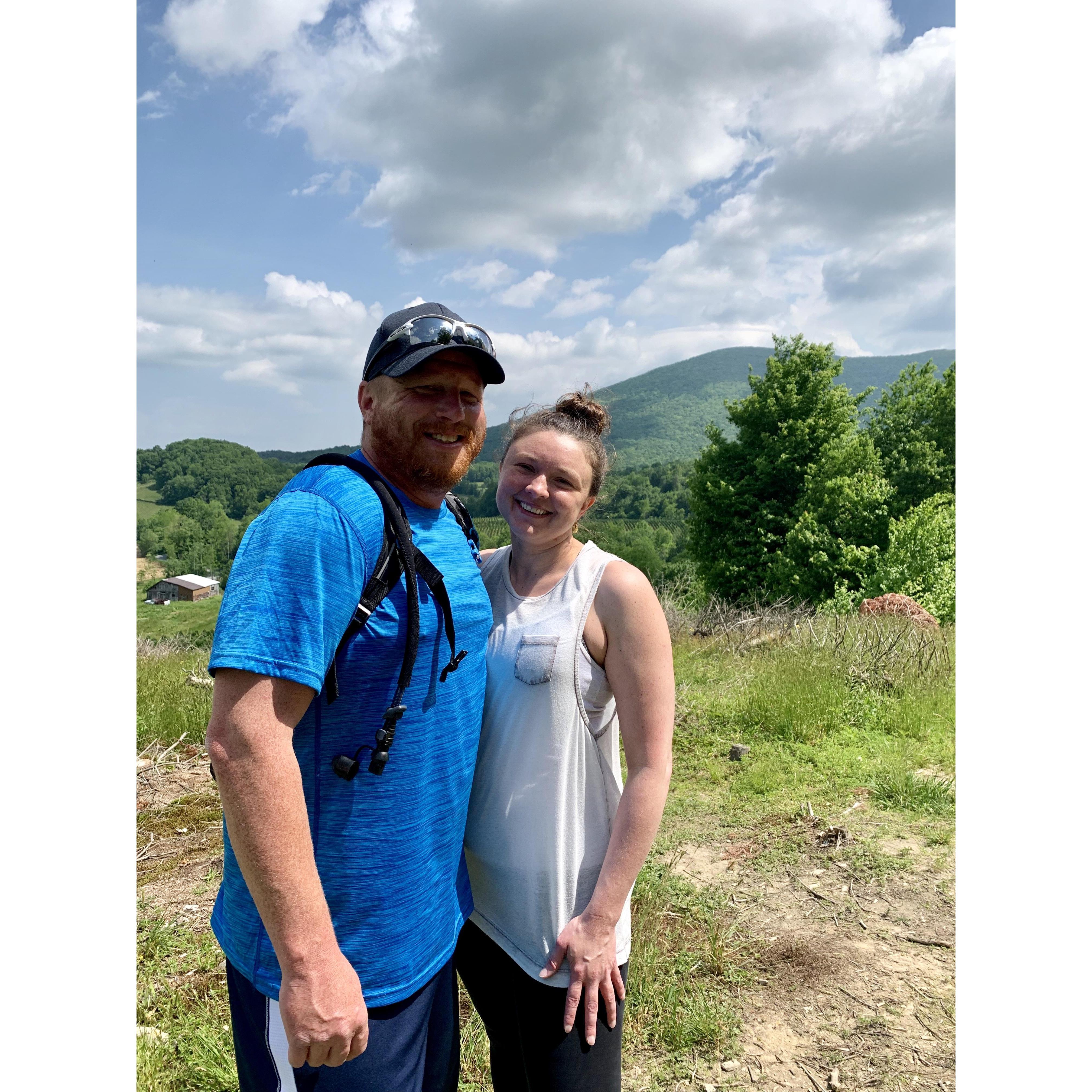 Pit Stop on the Mountain while biking the Creeper Trail.