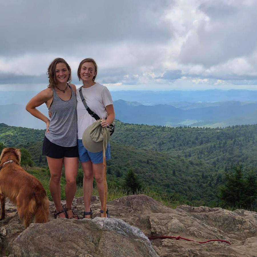 Alexandra and Morgan at Black Balsam Knob