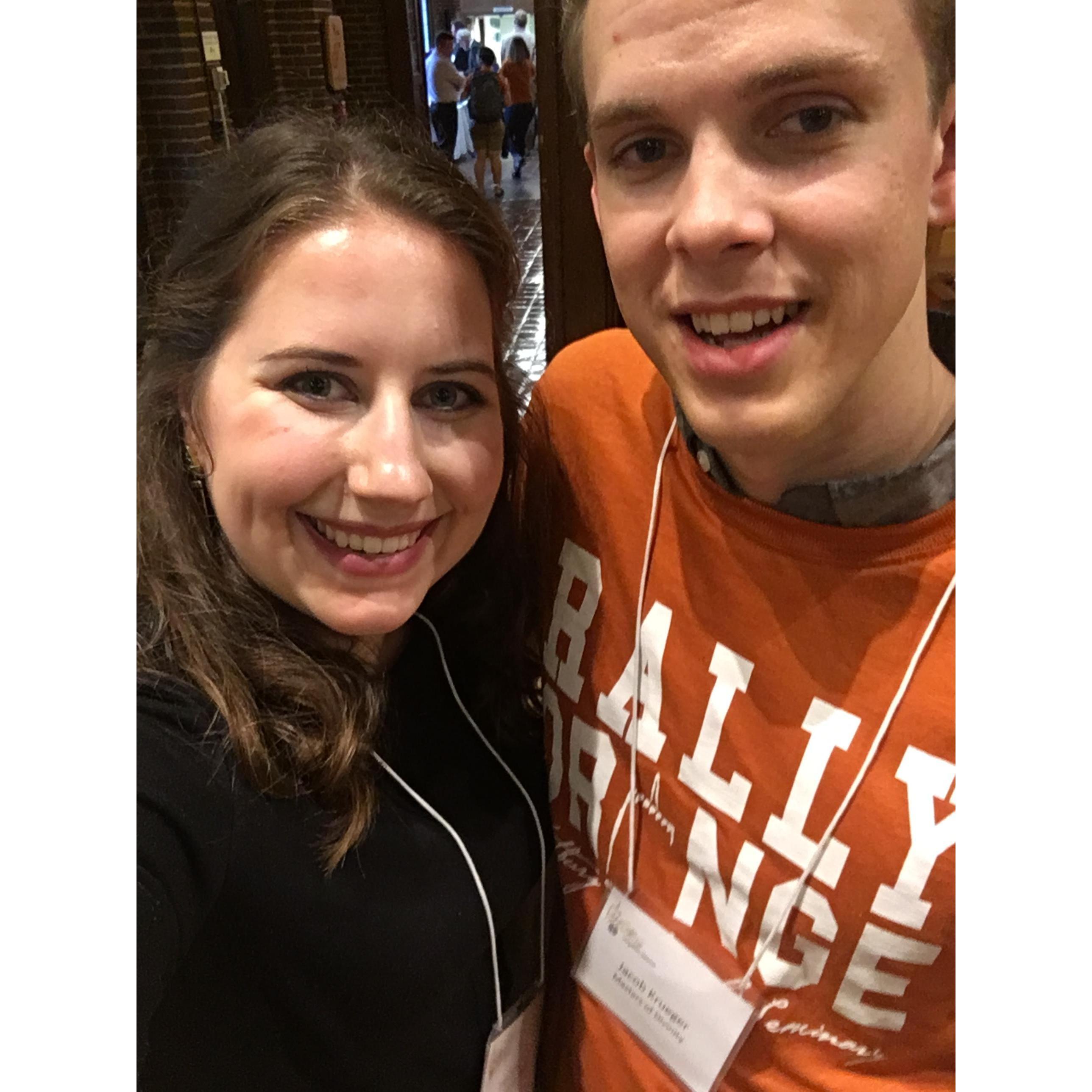 First picture together during fall prologue week 2018