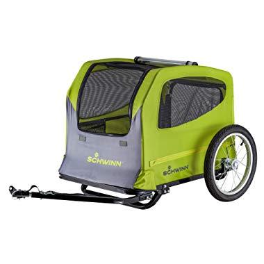 Schwinn Rascal Tow-Behind Bike Pet Trailers for Small and Large Dogs, 16-Inch Air-Filled Wheels, Folding Design