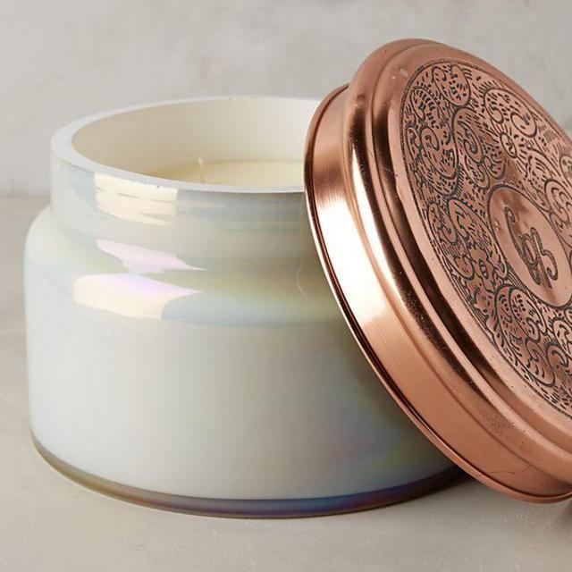 Capri Blue Colossal Mercury Glass Candle