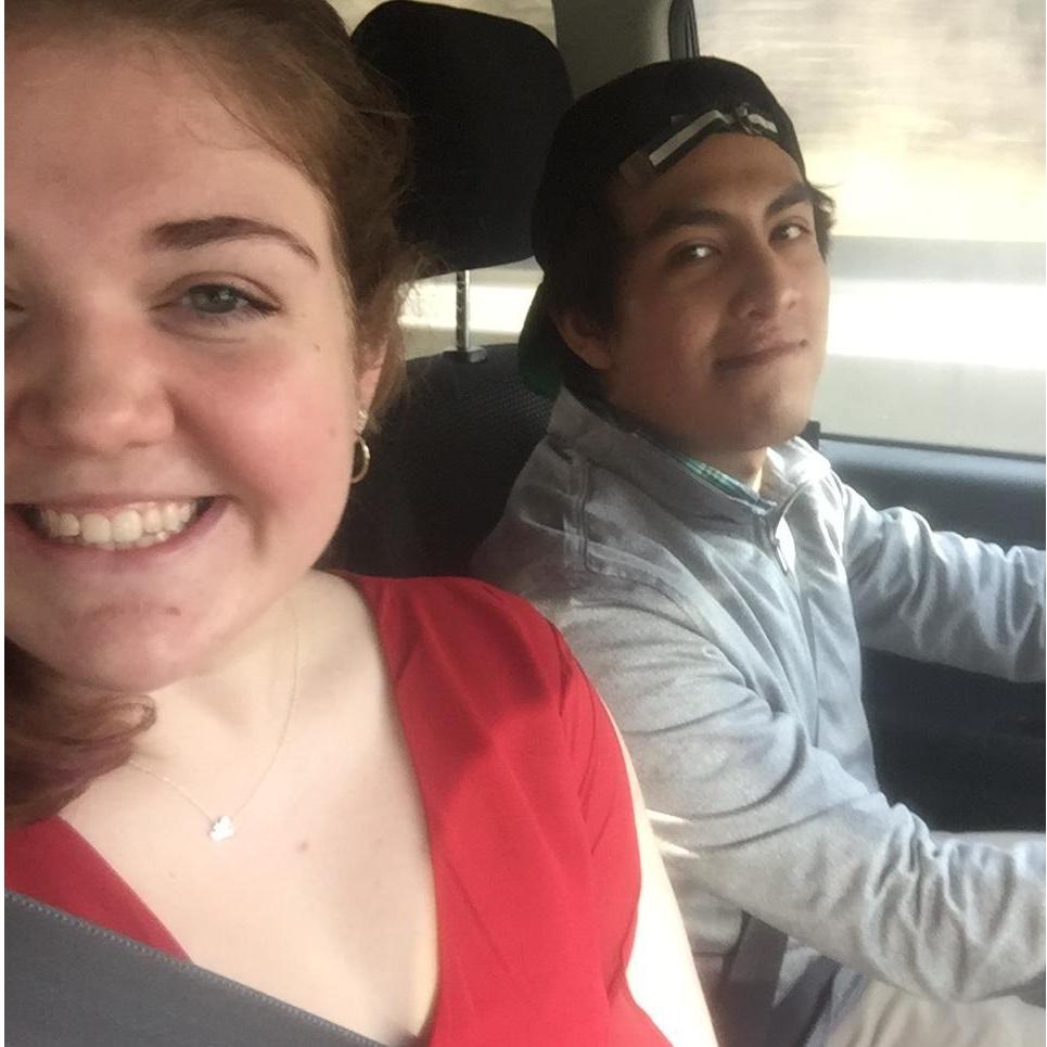 Our first Valentine's Day together, in 2017!