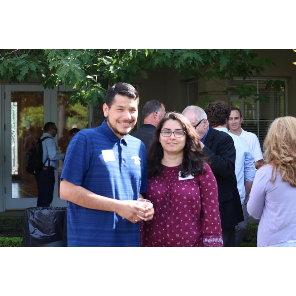 Before Angel received his award for Outstanding Thesis