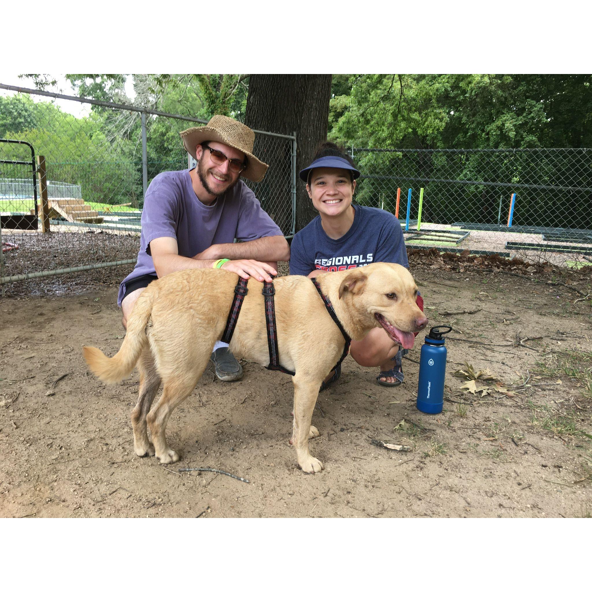 Taking Stormy to Dog World water park in Kannapolis Summer 2022