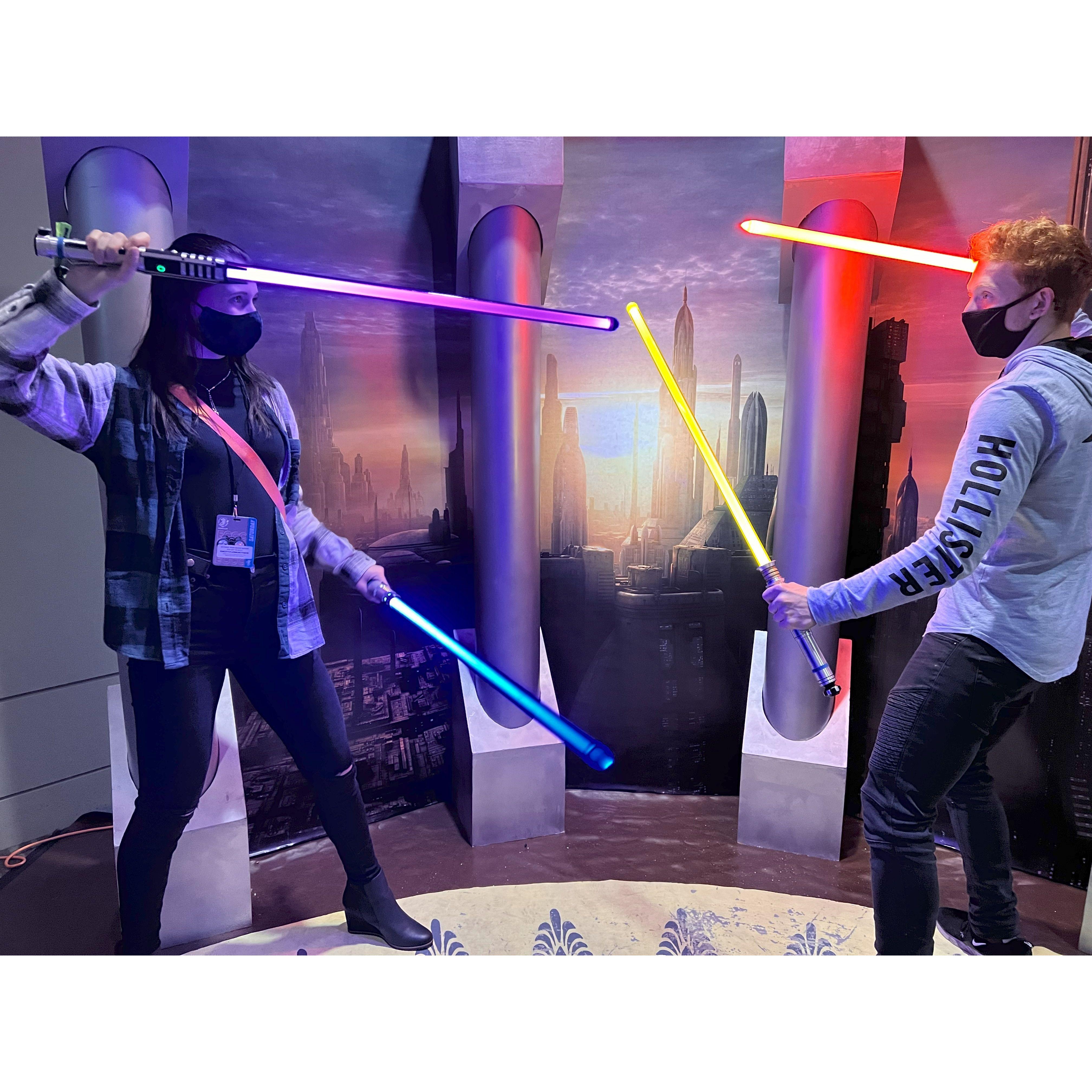 We dueled at our first Comic-Con in the midst of the pandemic