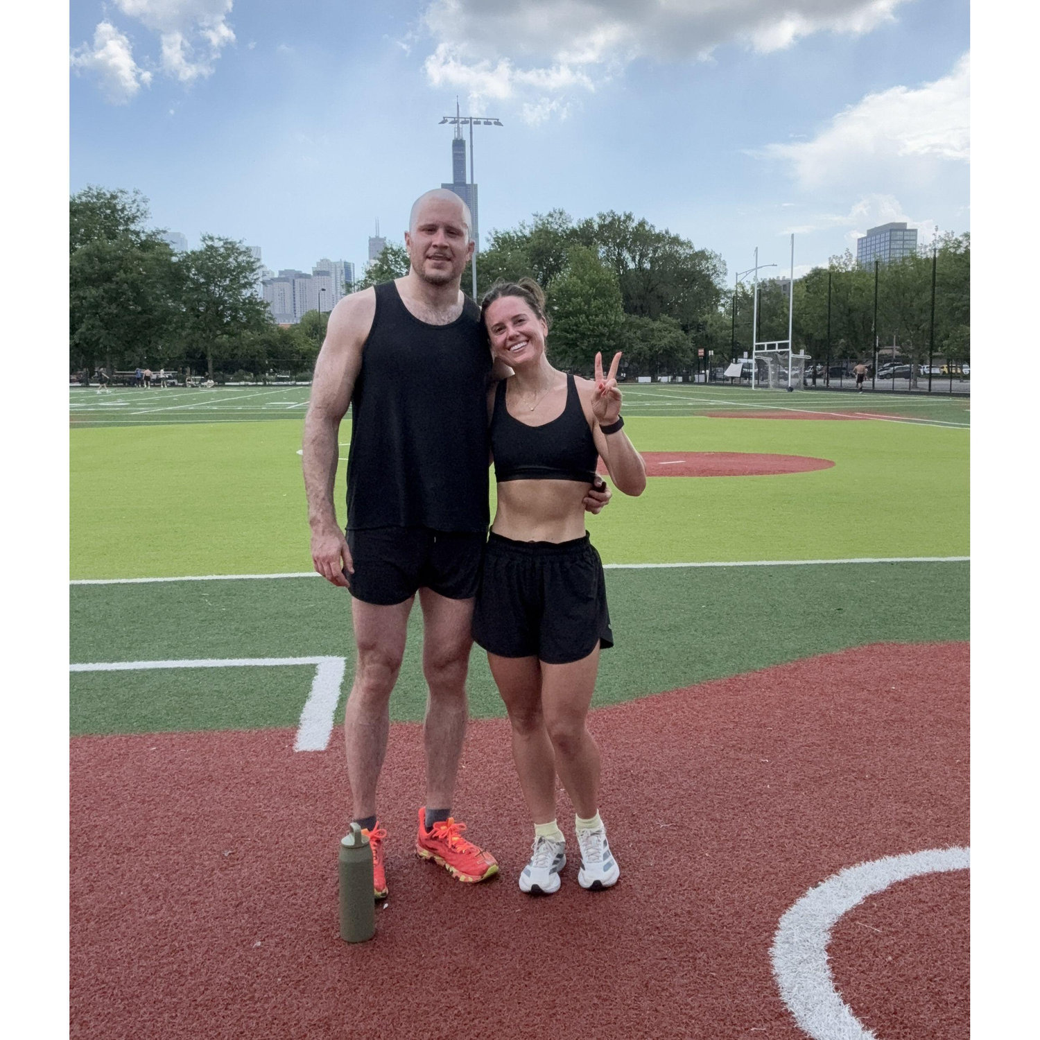 Weekly track work outs, August 2025