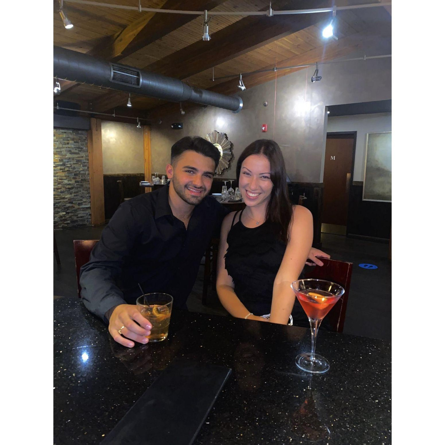 Rebecca’s 21st in 2020: six months together, and we finally got to toast somewhere that didn’t require sneaking around