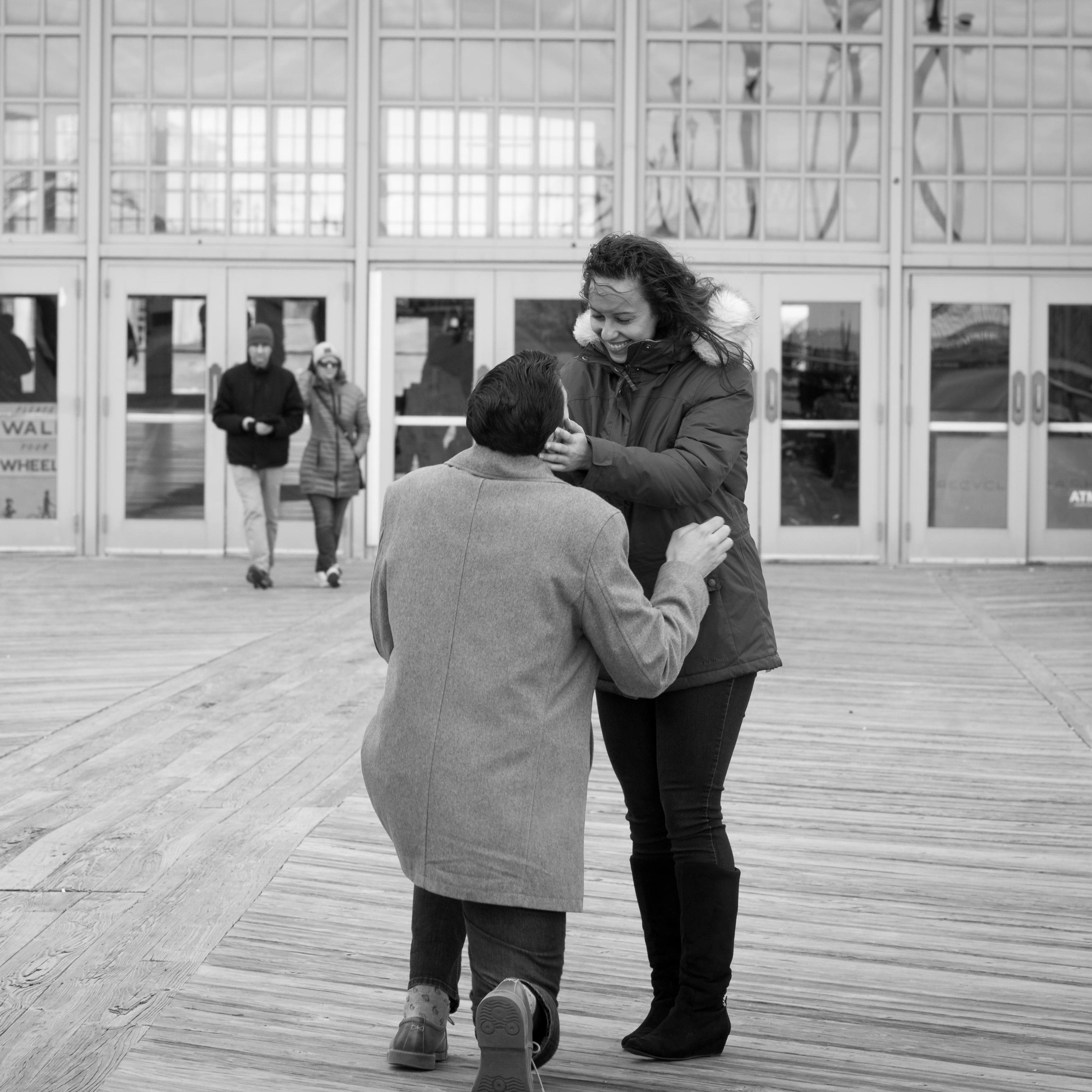 The moment she said yes.