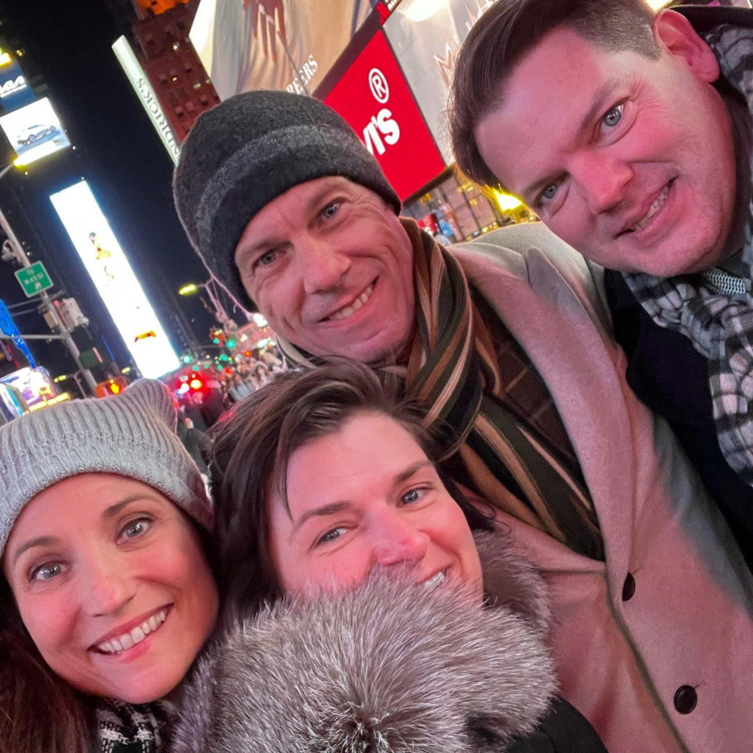 Times Square with Patti & Jer