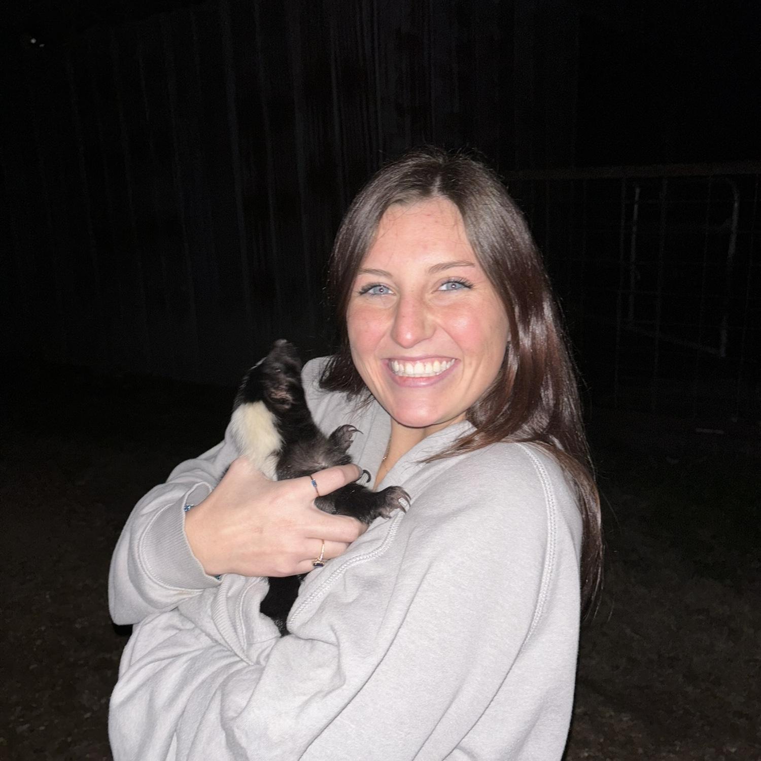 Cade took AC to his aunt’s house, and she found a skunk!