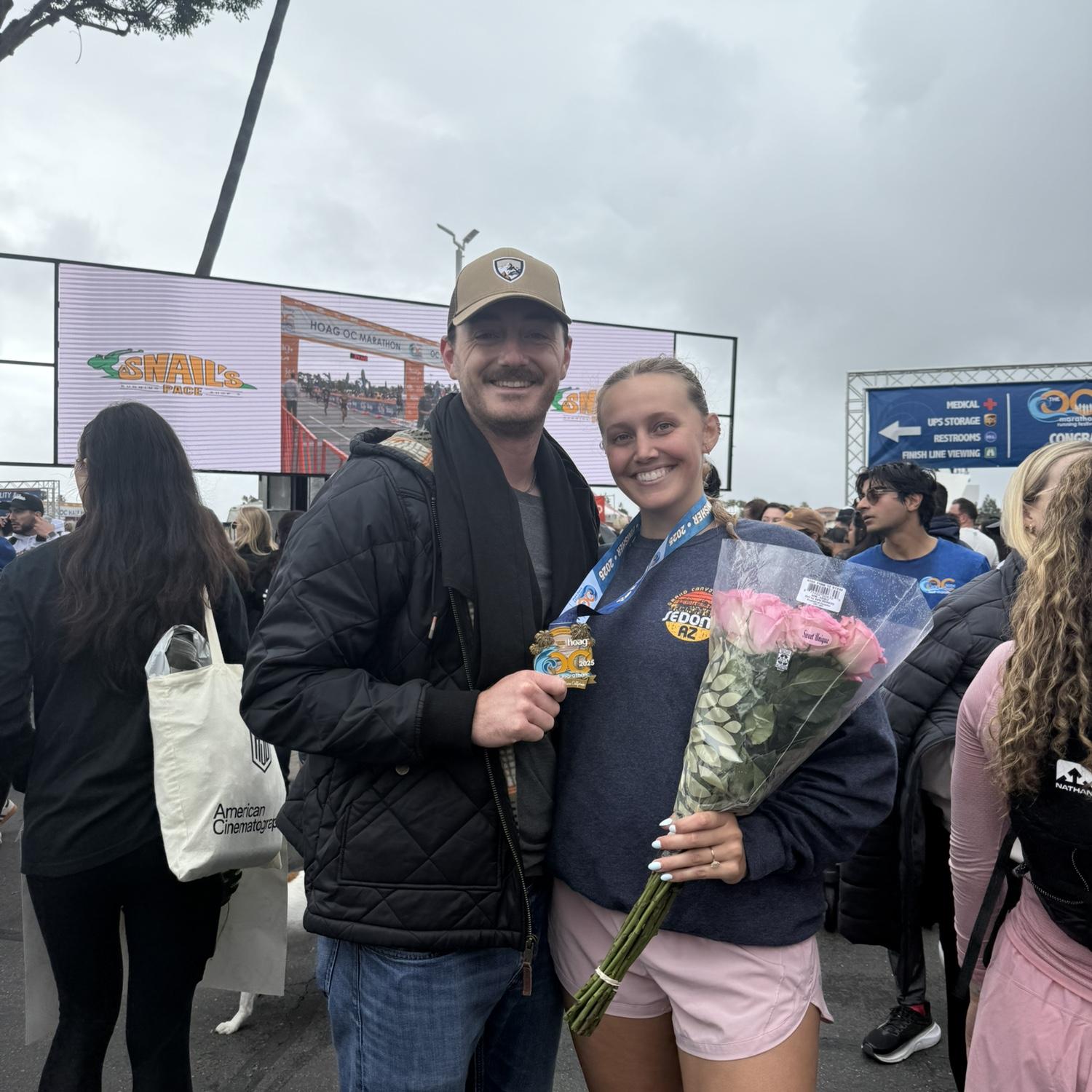 Mike came to cheer Kelly on in her OC Half Marathon.