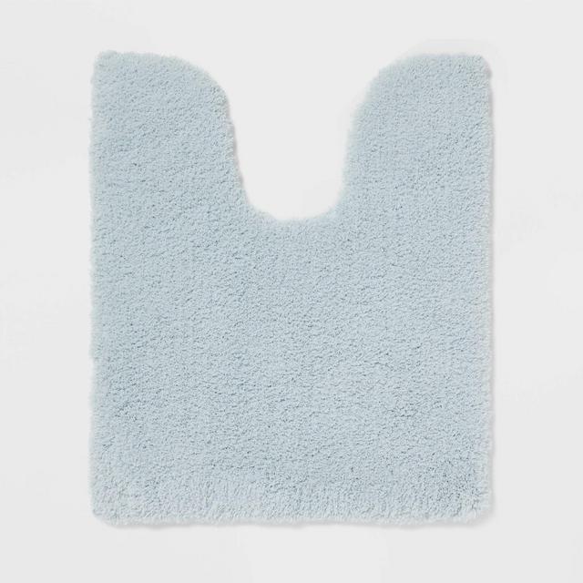 Spa Plush Contour Bath Rug Light Blue - Threshold™