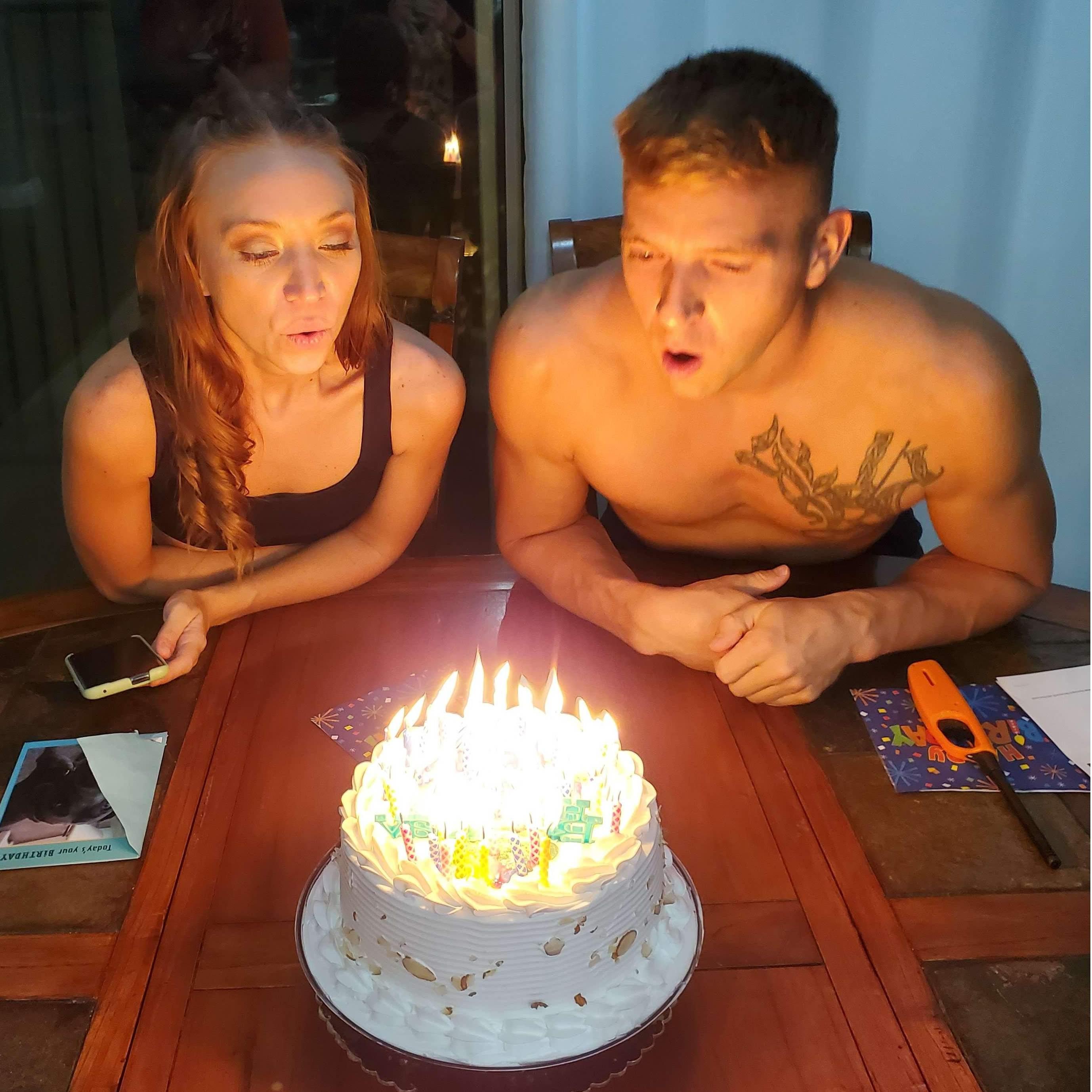 Veronica is a "cougar"! She is two days older than Reggie Joe!