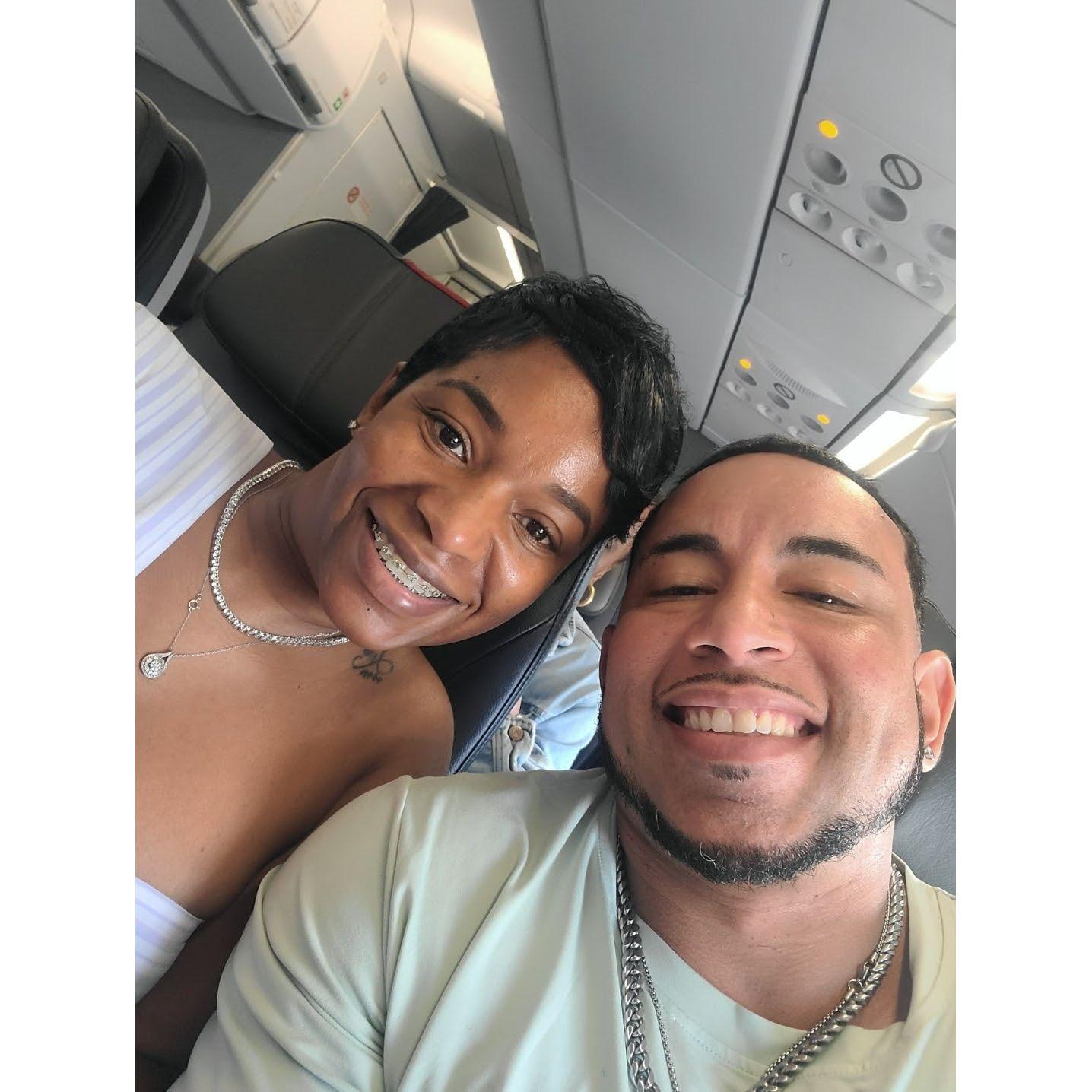 Catching flights...PR bound.