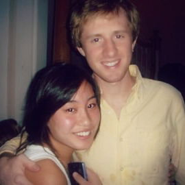 Our first photo together as friends, 2009