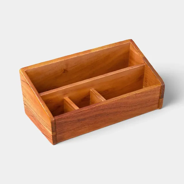 Wood Desktop Caddy - Threshold™
