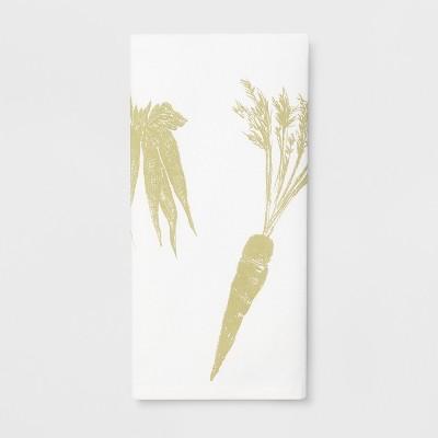 28"x18" Veggies Flat Weave Kitchen Towel White - Threshold&#8482;