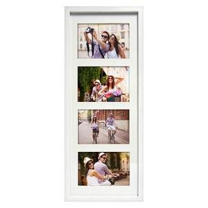 Thin Collage 4 Photo Frame White 5"x7" - Made By Design™