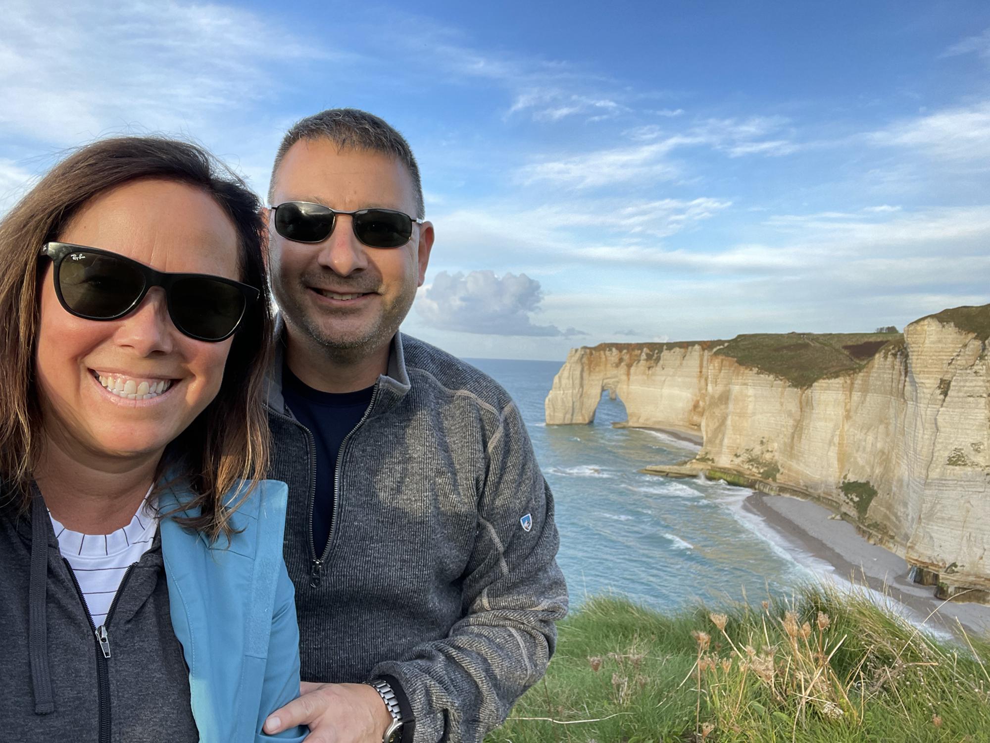 Hiking in Etretat, France