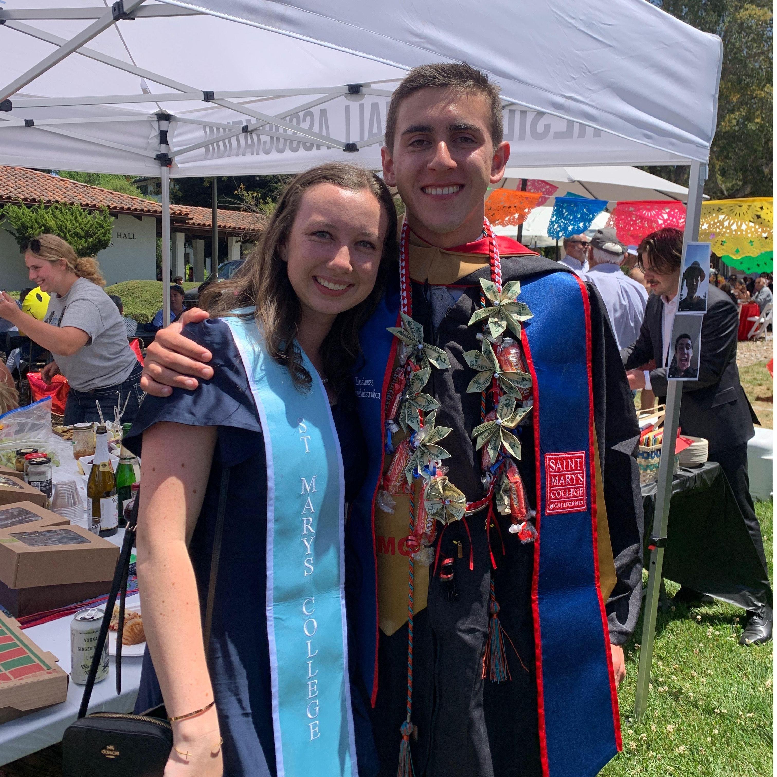 We graduated college together.