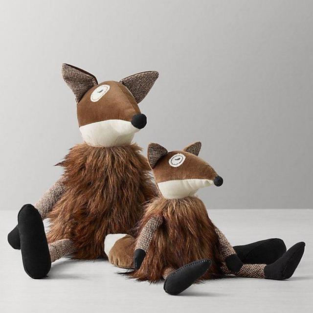 Wooly Plush Fox- Small